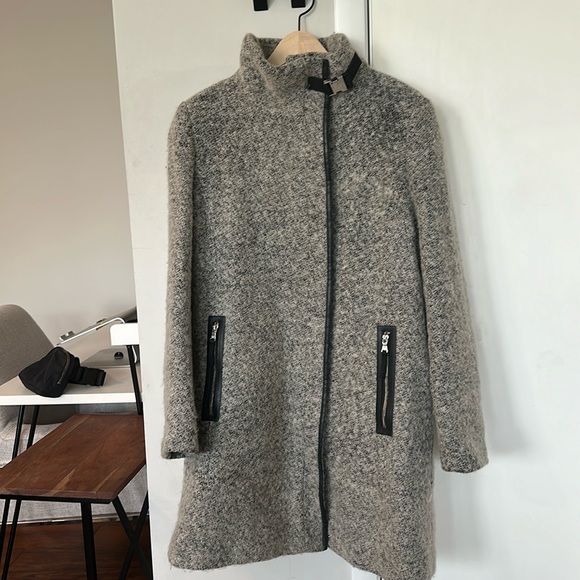CALVIN KLEIN WINTER WOOL COAT - Picture 1 of 5